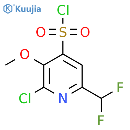 2-Chloro-6-(difluoromethyl)-3-methoxypyridine-4-sulfonyl chloride structure