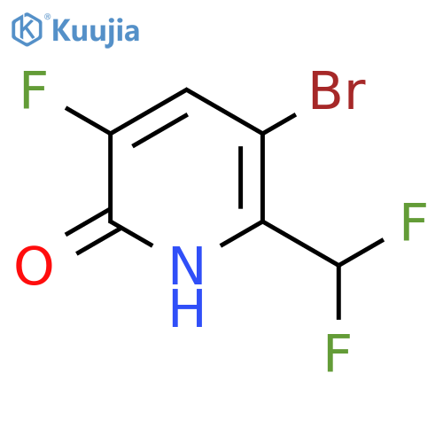 3-Bromo-2-(difluoromethyl)-5-fluoro-6-hydroxypyridine structure