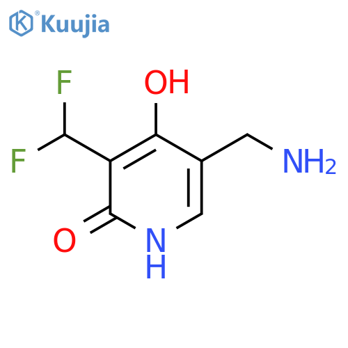 5-(Aminomethyl)-3-(difluoromethyl)-2,4-dihydroxypyridine structure