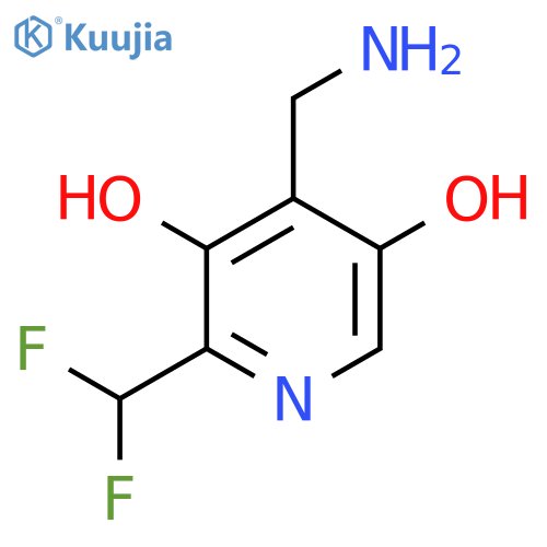 4-(Aminomethyl)-2-(difluoromethyl)-3,5-dihydroxypyridine structure