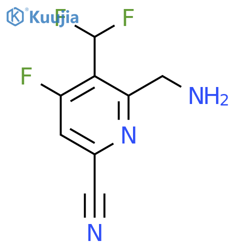 2-(Aminomethyl)-6-cyano-3-(difluoromethyl)-4-fluoropyridine structure