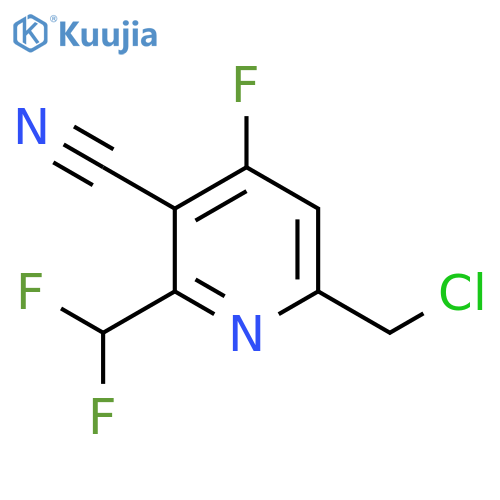 6-(Chloromethyl)-3-cyano-2-(difluoromethyl)-4-fluoropyridine structure