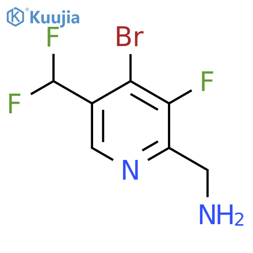 2-(Aminomethyl)-4-bromo-5-(difluoromethyl)-3-fluoropyridine structure