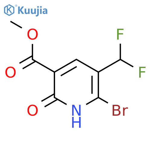Methyl 2-bromo-3-(difluoromethyl)-6-hydroxypyridine-5-carboxylate structure