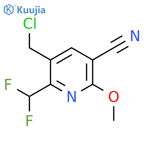 3-(Chloromethyl)-5-cyano-2-(difluoromethyl)-6-methoxypyridine structure