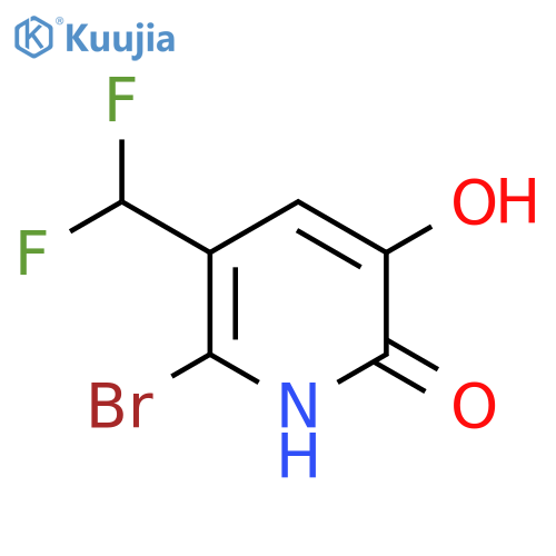 6-Bromo-5-(difluoromethyl)-2,3-dihydroxypyridine structure