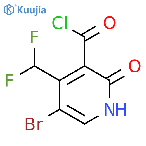 5-Bromo-4-(difluoromethyl)-2-hydroxypyridine-3-carbonyl chloride structure