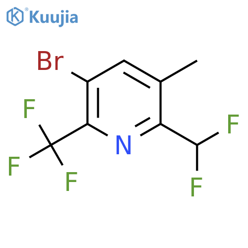 5-Bromo-2-(difluoromethyl)-3-methyl-6-(trifluoromethyl)pyridine structure