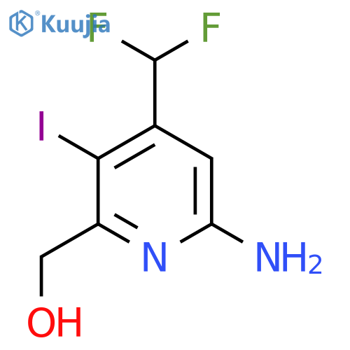 6-Amino-4-(difluoromethyl)-3-iodopyridine-2-methanol structure