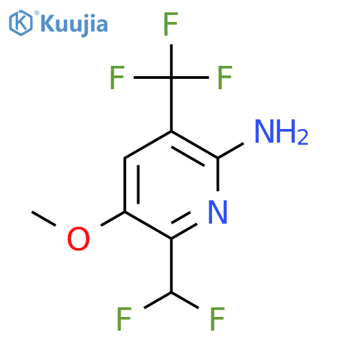 2-Amino-6-(difluoromethyl)-5-methoxy-3-(trifluoromethyl)pyridine structure