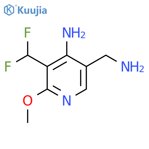 4-Amino-5-(aminomethyl)-3-(difluoromethyl)-2-methoxypyridine structure