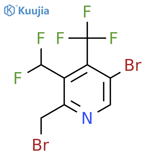 5-Bromo-2-(bromomethyl)-3-(difluoromethyl)-4-(trifluoromethyl)pyridine structure