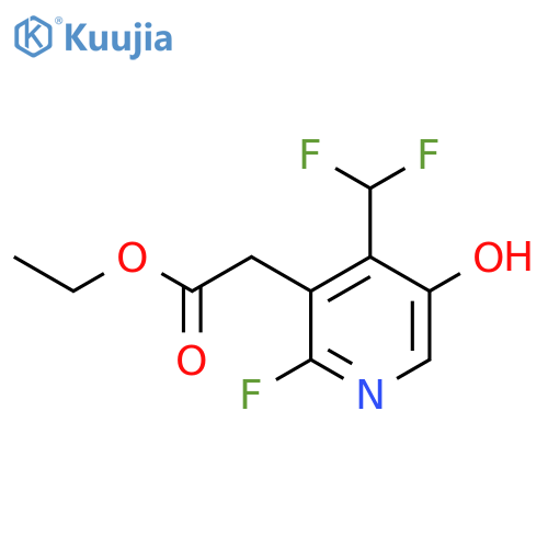 Ethyl 4-(difluoromethyl)-2-fluoro-5-hydroxypyridine-3-acetate structure