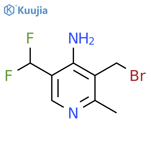 4-Amino-3-(bromomethyl)-5-(difluoromethyl)-2-methylpyridine structure