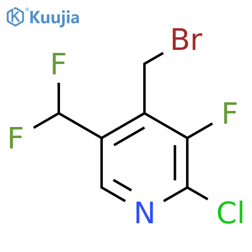 4-(Bromomethyl)-2-chloro-5-(difluoromethyl)-3-fluoropyridine structure