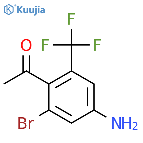 4'-Amino-2'-bromo-6'-(trifluoromethyl)acetophenone structure