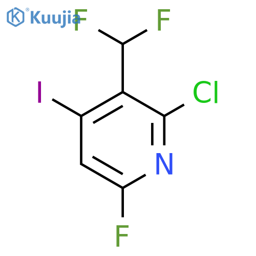 2-Chloro-3-(difluoromethyl)-6-fluoro-4-iodopyridine structure