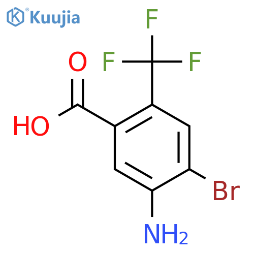 5-Amino-4-bromo-2-(trifluoromethyl)benzoic acid structure