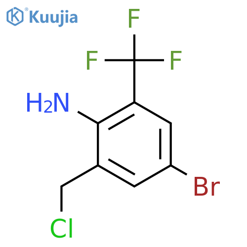 2-Amino-5-bromo-3-(trifluoromethyl)benzyl chloride structure