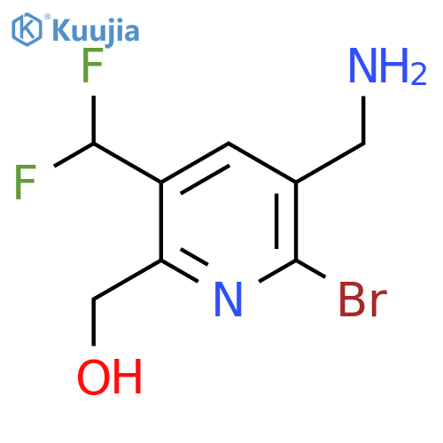 3-(Aminomethyl)-2-bromo-5-(difluoromethyl)pyridine-6-methanol structure