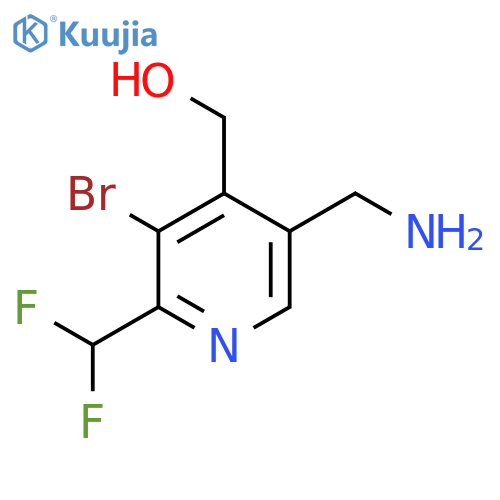 5-(Aminomethyl)-3-bromo-2-(difluoromethyl)pyridine-4-methanol structure