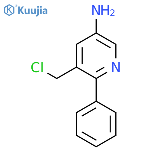 5-Amino-3-chloromethyl-2-phenylpyridine structure