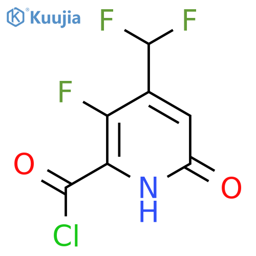 4-(Difluoromethyl)-3-fluoro-6-hydroxypyridine-2-carbonyl chloride structure