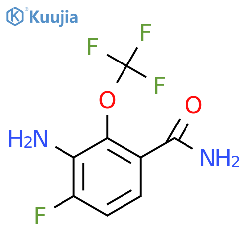 3-Amino-4-fluoro-2-(trifluoromethoxy)benzamide structure