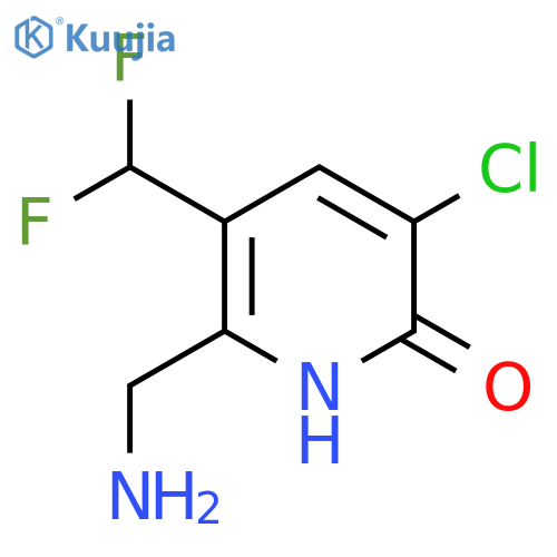 2-(Aminomethyl)-5-chloro-3-(difluoromethyl)-6-hydroxypyridine structure