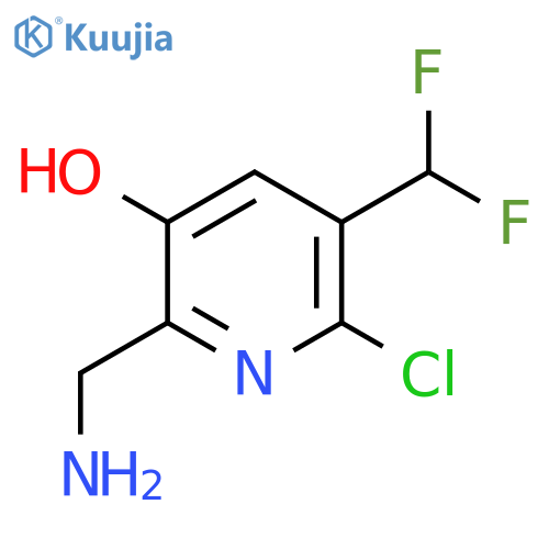 2-(Aminomethyl)-6-chloro-5-(difluoromethyl)-3-hydroxypyridine structure