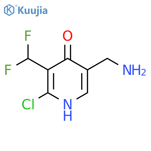 5-(Aminomethyl)-2-chloro-3-(difluoromethyl)-4-hydroxypyridine structure