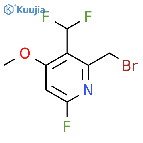 2-(Bromomethyl)-3-(difluoromethyl)-6-fluoro-4-methoxypyridine structure