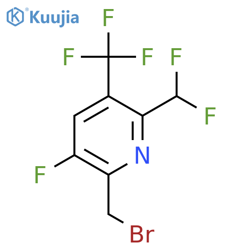 2-(Bromomethyl)-6-(difluoromethyl)-3-fluoro-5-(trifluoromethyl)pyridine structure