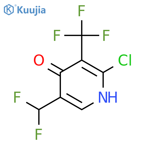 2-Chloro-5-(difluoromethyl)-4-hydroxy-3-(trifluoromethyl)pyridine structure