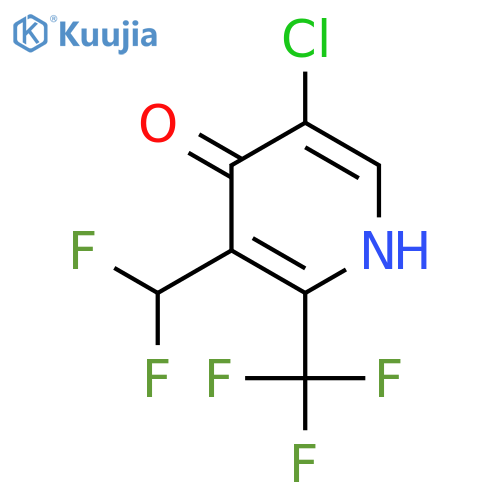 5-Chloro-3-(difluoromethyl)-4-hydroxy-2-(trifluoromethyl)pyridine structure