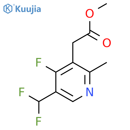Methyl 5-(difluoromethyl)-4-fluoro-2-methylpyridine-3-acetate structure