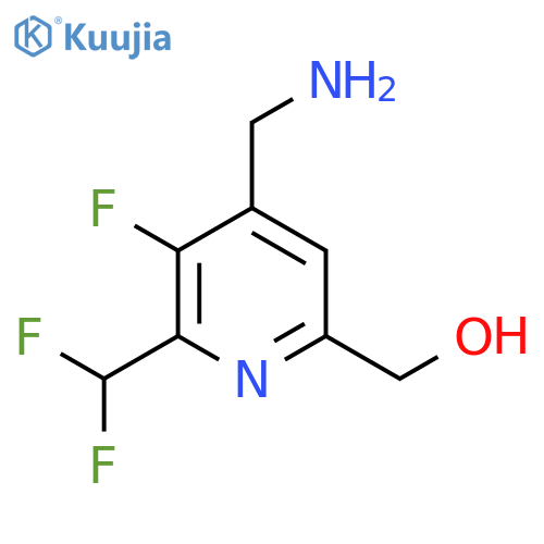 4-(Aminomethyl)-2-(difluoromethyl)-3-fluoropyridine-6-methanol structure