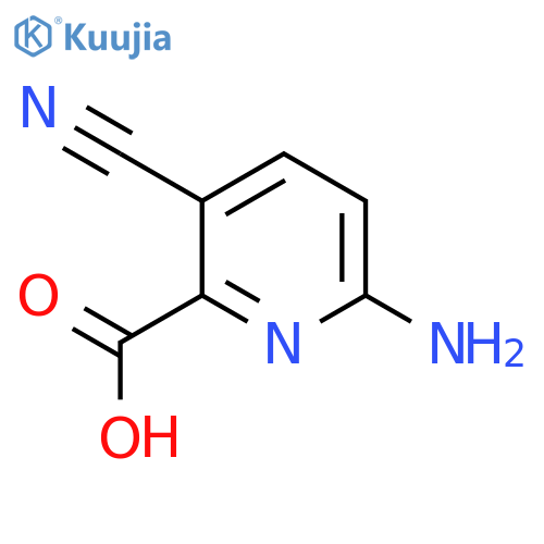 6-Amino-3-cyanopicolinic acid structure