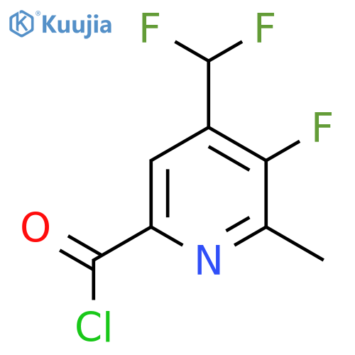 4-(Difluoromethyl)-3-fluoro-2-methylpyridine-6-carbonyl chloride structure