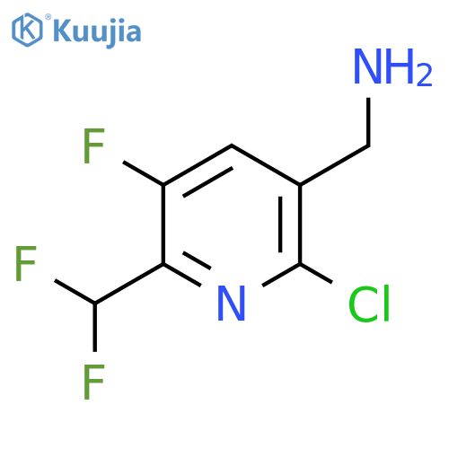 3-(Aminomethyl)-2-chloro-6-(difluoromethyl)-5-fluoropyridine structure