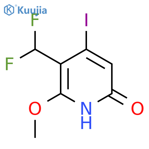 3-(Difluoromethyl)-6-hydroxy-4-iodo-2-methoxypyridine structure