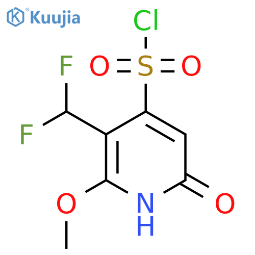 3-(Difluoromethyl)-6-hydroxy-2-methoxypyridine-4-sulfonyl chloride structure
