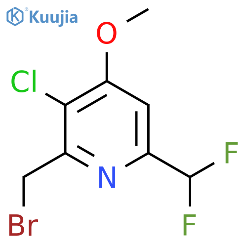2-(Bromomethyl)-3-chloro-6-(difluoromethyl)-4-methoxypyridine structure