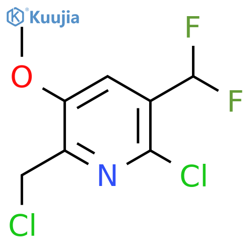 2-Chloro-6-(chloromethyl)-3-(difluoromethyl)-5-methoxypyridine structure