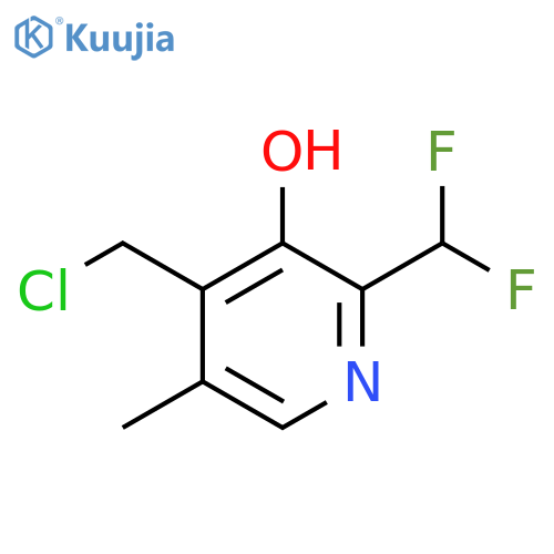 4-(Chloromethyl)-2-(difluoromethyl)-3-hydroxy-5-methylpyridine structure