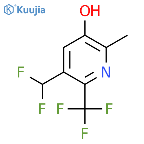 3-(Difluoromethyl)-5-hydroxy-6-methyl-2-(trifluoromethyl)pyridine structure