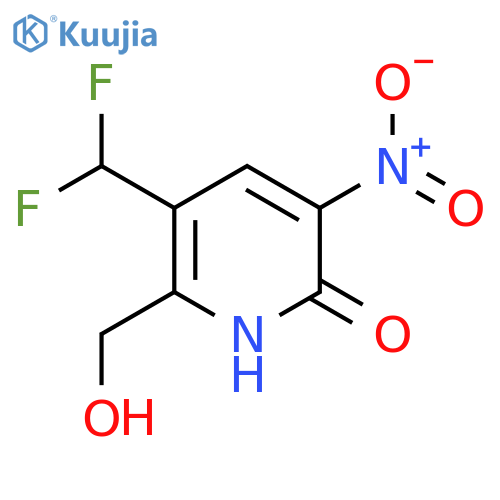 5-(Difluoromethyl)-2-hydroxy-3-nitropyridine-6-methanol structure