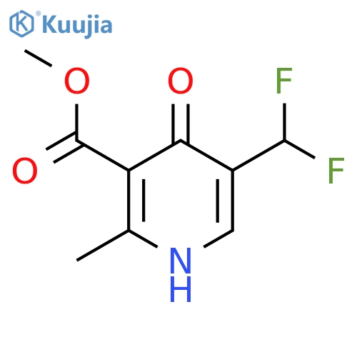 Methyl 5-(difluoromethyl)-4-hydroxy-2-methylpyridine-3-carboxylate structure