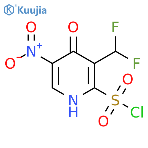 3-(Difluoromethyl)-4-hydroxy-5-nitropyridine-2-sulfonyl chloride structure