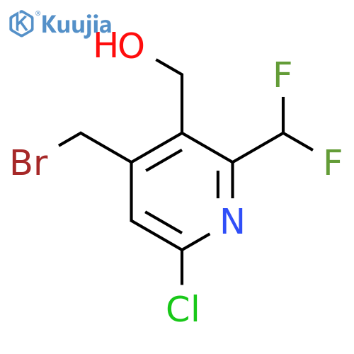 4-(Bromomethyl)-6-chloro-2-(difluoromethyl)pyridine-3-methanol structure